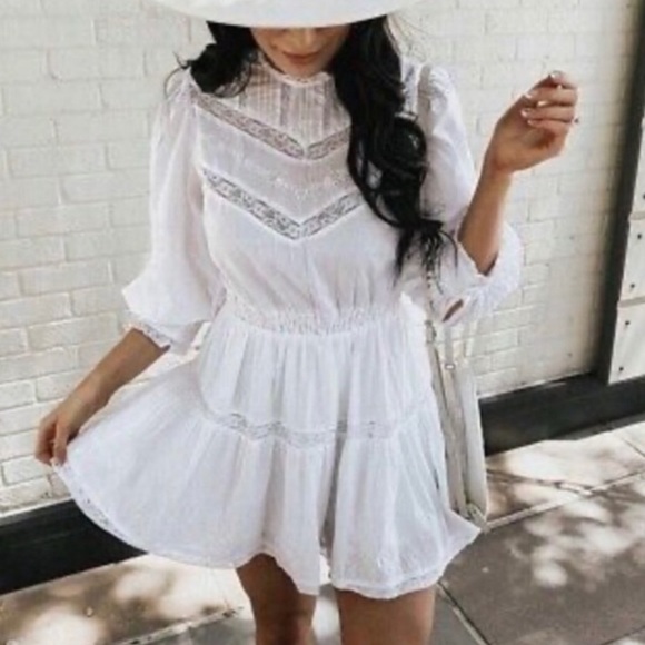 LOVE SHACK FANCY WHITE DRESS NEW - Picture 2 of 10